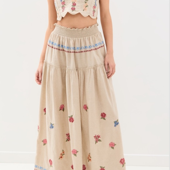 Agua Bendita Jenna Blush Skirt - Picture 1 of 5